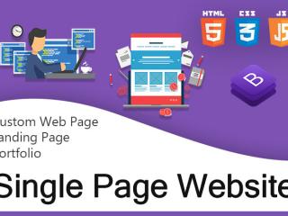 One Page Website Development